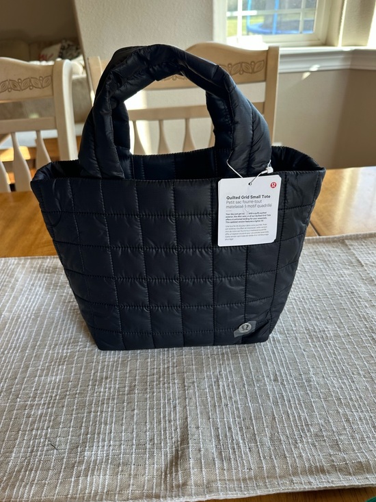 lululemon athletica Handbags - Lululemon Quilted Grid Small Tote - Black